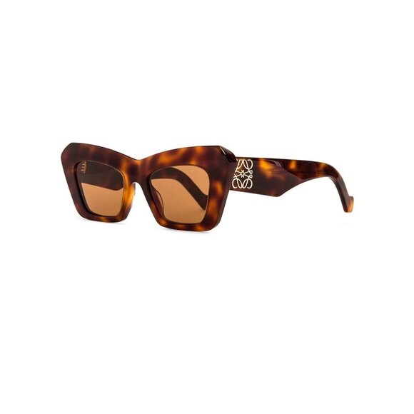 Loewe Acetate Cateye Sunglasses in Blonde Havana & Brown - Picture 2 of 6